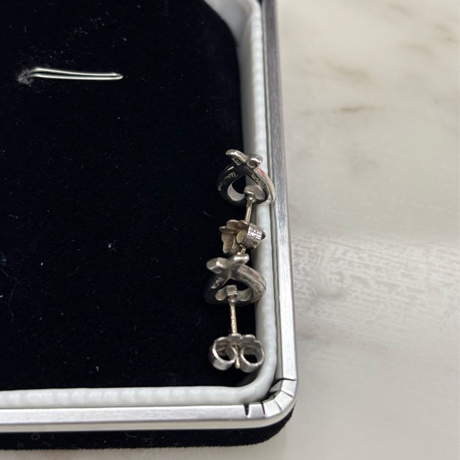 Tiffany&Co 925純銀 Loving heart針式耳環-2