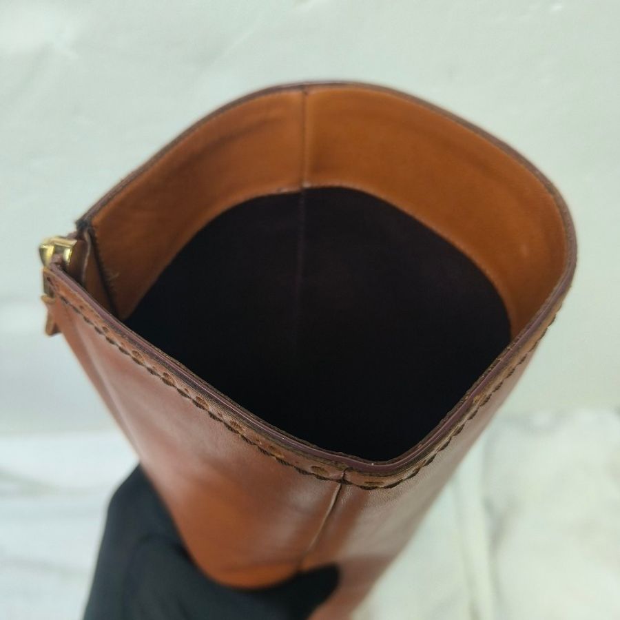 ‼️換季出清價‼️9月調回原價$9000㊣✨Louis Vuitton✨**尺寸36**路易威登 LV 駝色 老花圖騰 高筒 長靴/二手精品/二手鞋/保證正品🌳二手樹屋🌳-35