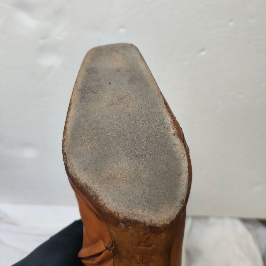 ‼️換季出清價‼️9月調回原價$9000㊣✨Louis Vuitton✨**尺寸36**路易威登 LV 駝色 老花圖騰 高筒 長靴/二手精品/二手鞋/保證正品🌳二手樹屋🌳-42