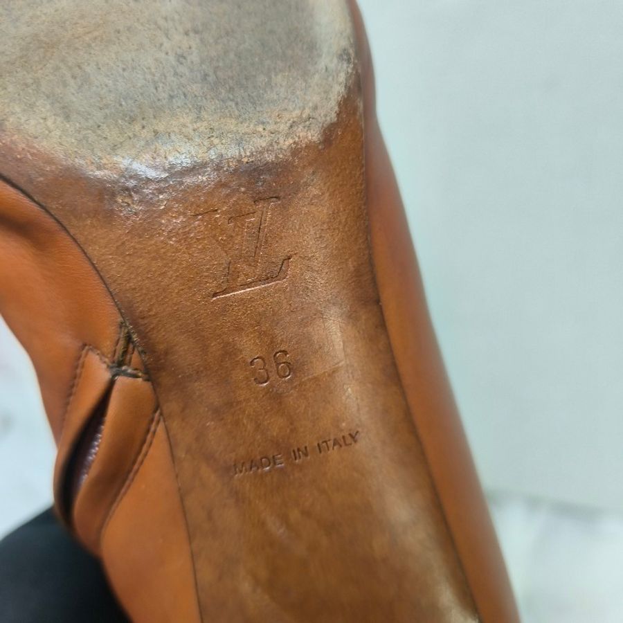 ‼️換季出清價‼️9月調回原價$9000㊣✨Louis Vuitton✨**尺寸36**路易威登 LV 駝色 老花圖騰 高筒 長靴/二手精品/二手鞋/保證正品🌳二手樹屋🌳-43
