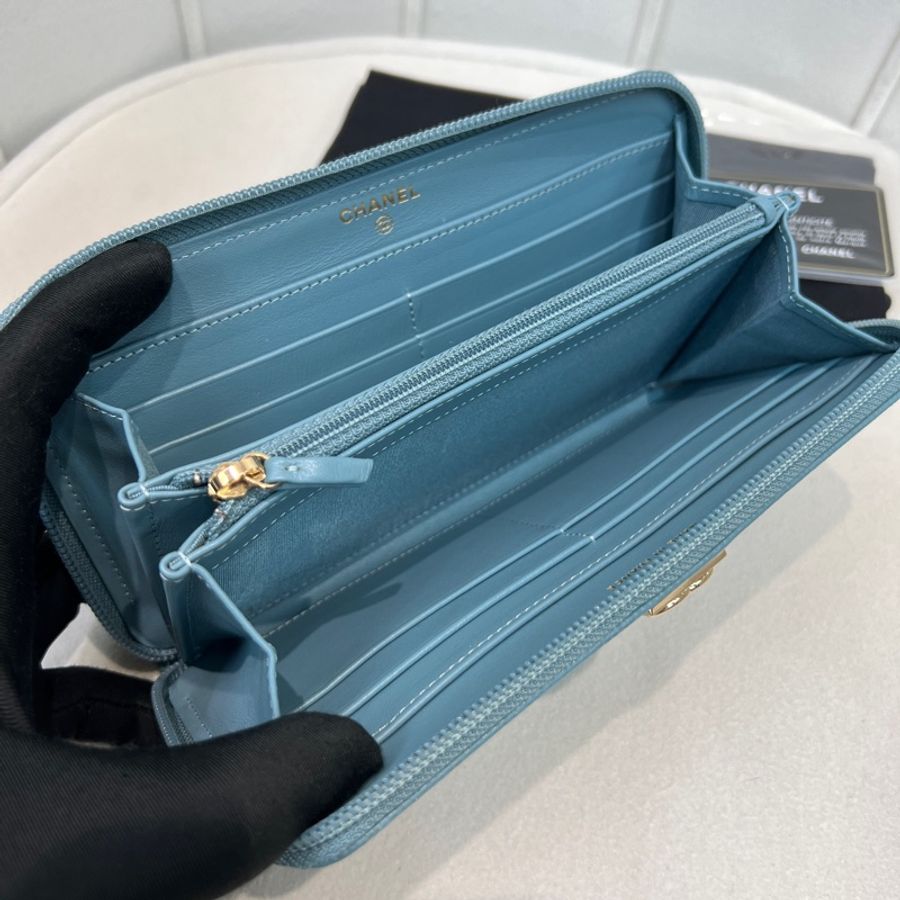 Chanel boy 系列長銀包(I061)-7