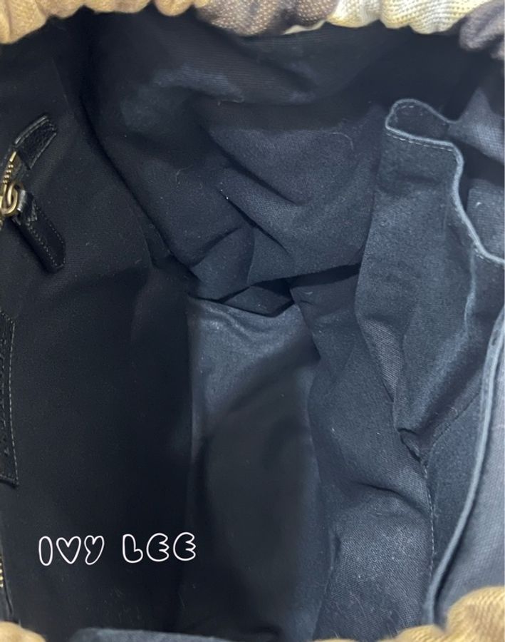 BURBERRY 巴寶莉 Canvas 色塊格紋拼接帆布 後背包 肩背包 二手精品-4