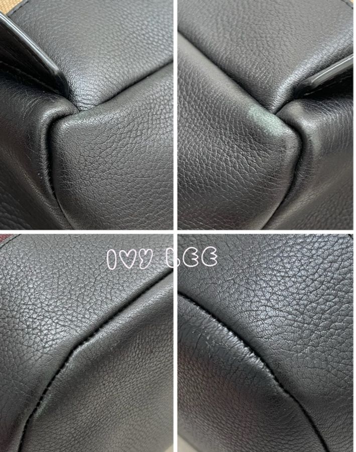 BURBERRY 巴寶莉 Canvas 色塊格紋拼接帆布 後背包 肩背包 二手精品-15