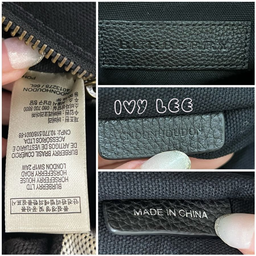 BURBERRY 巴寶莉 Canvas 色塊格紋拼接帆布 後背包 肩背包 二手精品-18