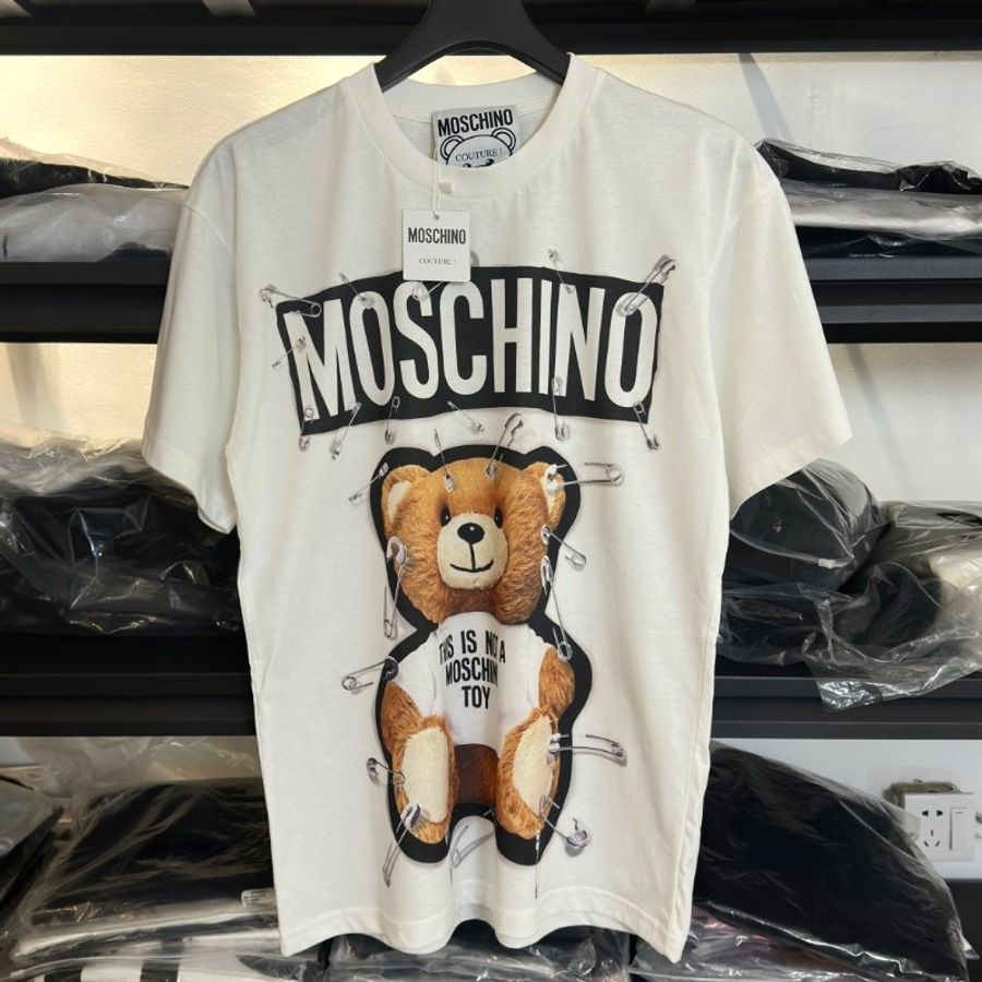 MOSCHINO 別針 小熊 短袖 T恤-0