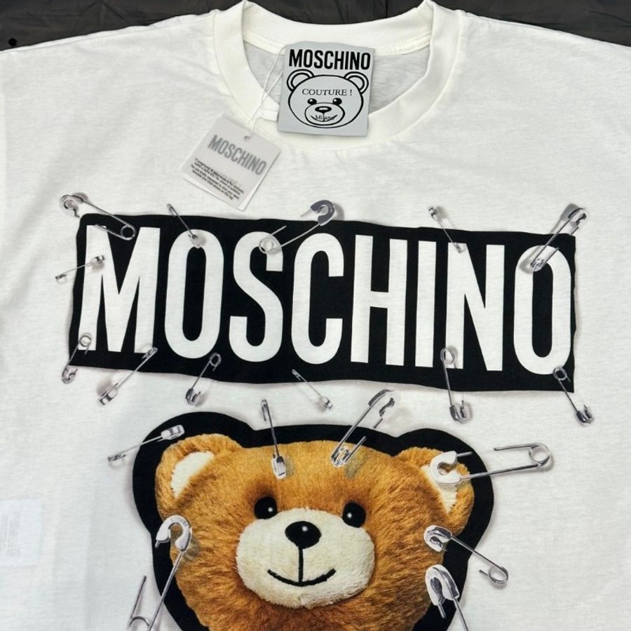MOSCHINO 別針 小熊 短袖 T恤-1