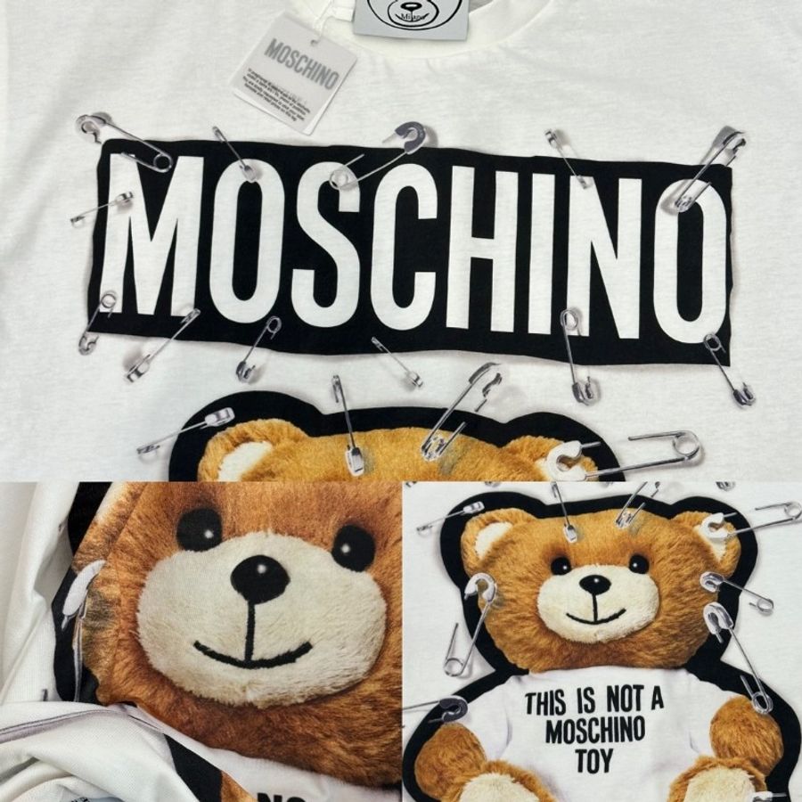 MOSCHINO 別針 小熊 短袖 T恤-3