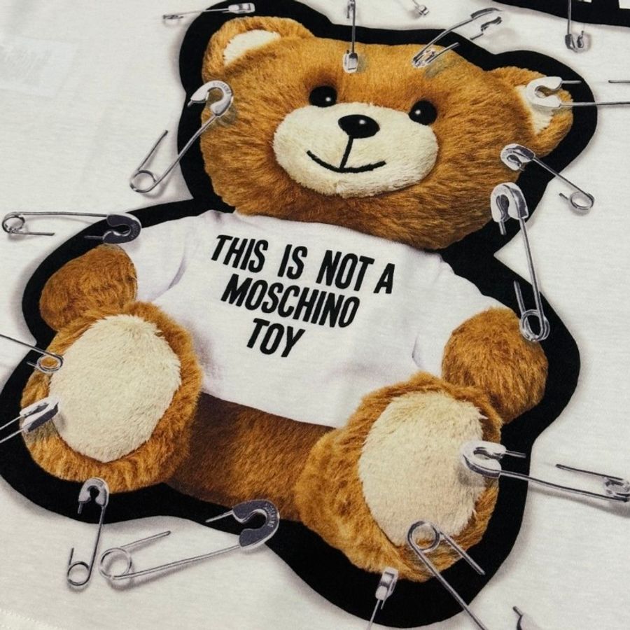 MOSCHINO 別針 小熊 短袖 T恤-4
