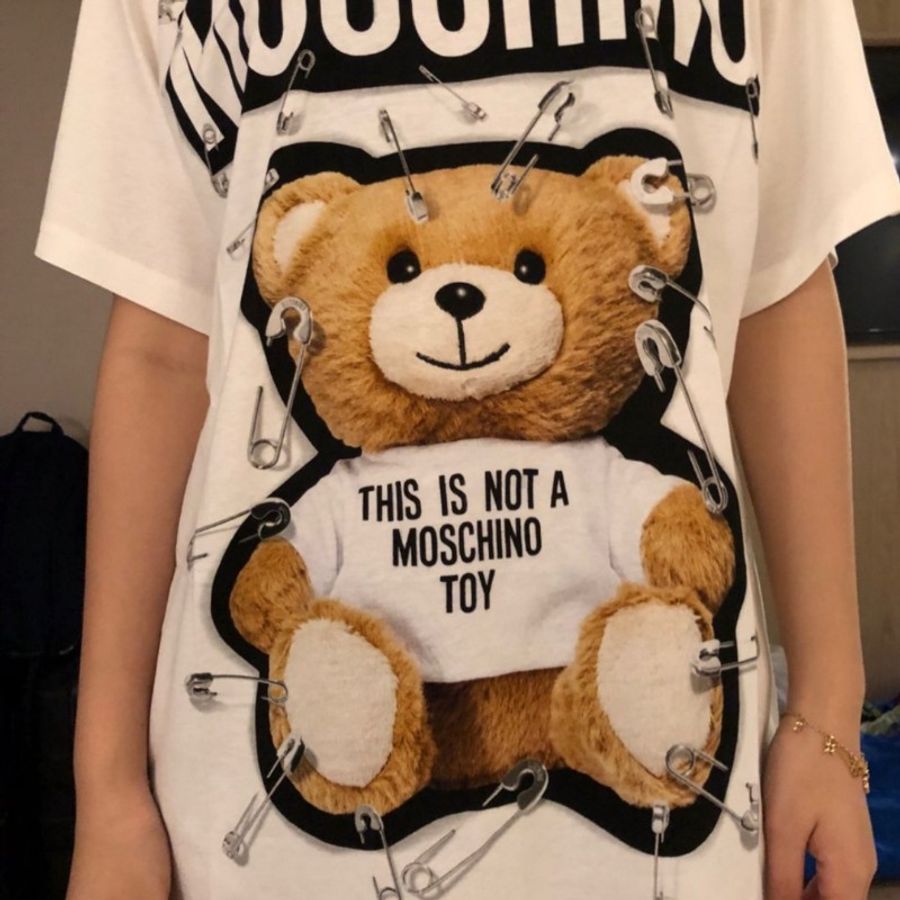 MOSCHINO 別針 小熊 短袖 T恤-5