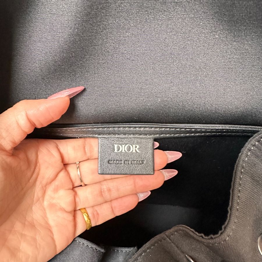 DIOR 併接牛皮後背包-8
