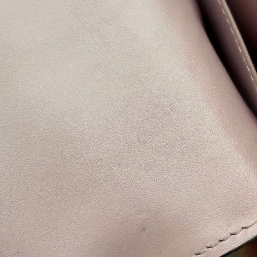 ::LOIUS VUITTON::  LV M69579 Flore 咖啡色經典花紋拼接粉色牛皮 WOC 金鍊斜背包-24