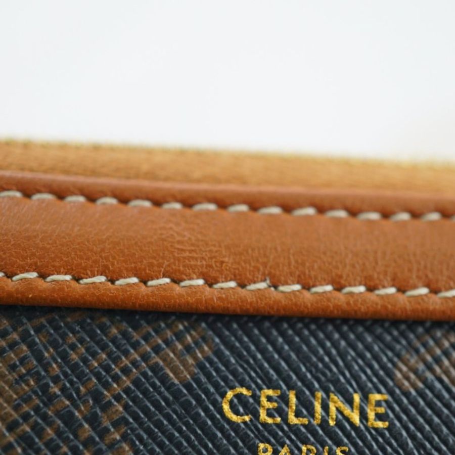 CELINE 原花 鍊條小包 Triomphe Canvas 斜背包 肩背包-19