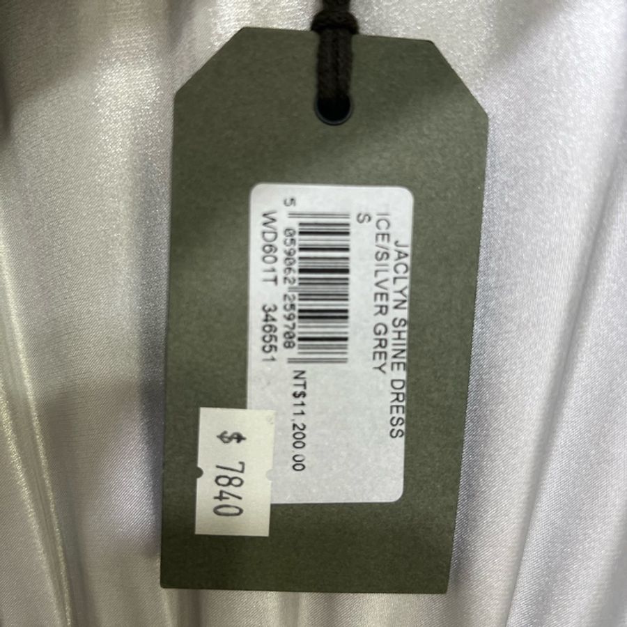 ALLSAINTS JACLYN SHINE DRESS銀灰色洋裝-17