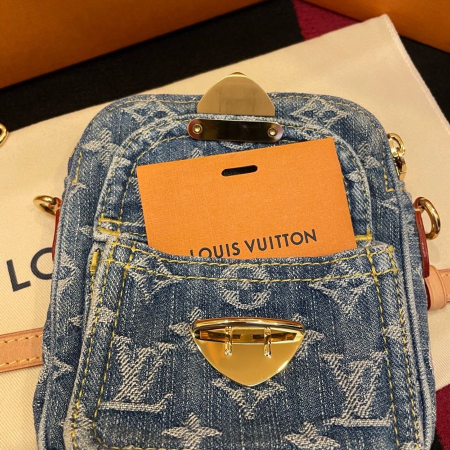 LV Louis Vuitton Denim Bag 牛仔小包(晶片款)-4