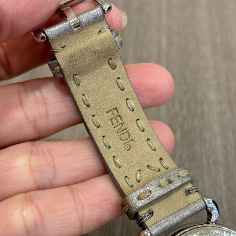 FENDI 珍珠母貝 羅馬數字 FF LOGO 三色 可拆 錶帶 不鏽鋼 女錶 石英錶 錶 手錶-6