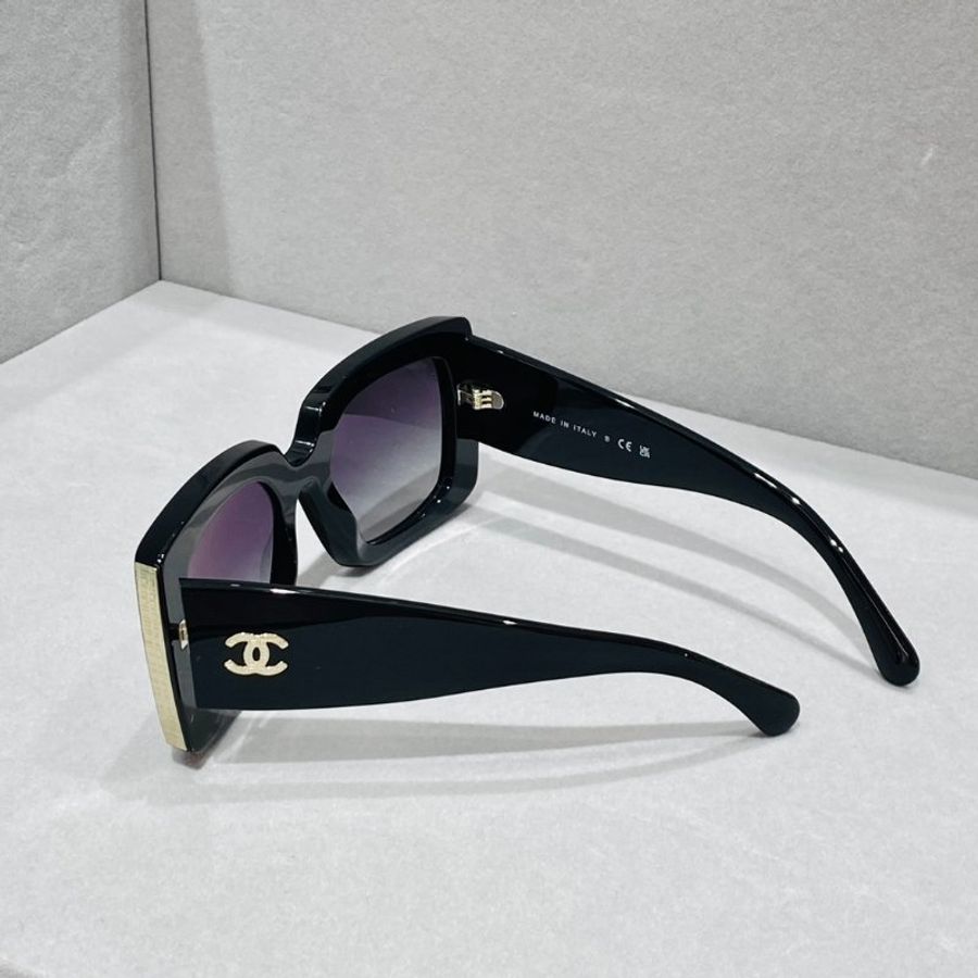 CHANEL CH5435 C622S6 經典大框漸變鏡片太陽眼鏡,很貴氣的一款,超級遮臉 全新全配-2