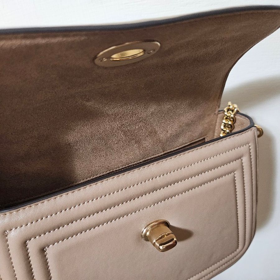 Coach marlie 奶茶金釦-4