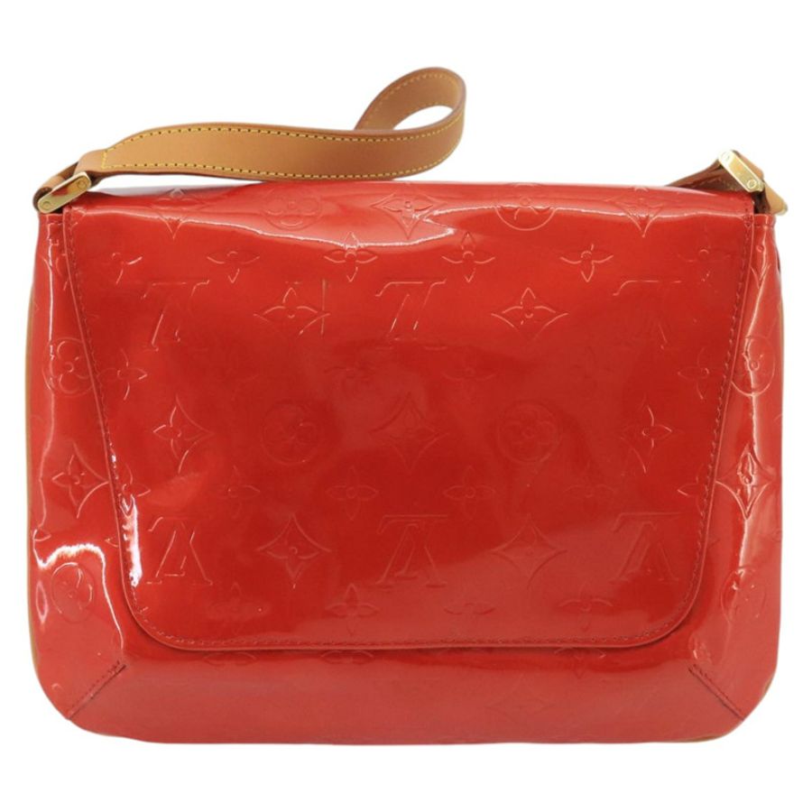 【日本直送】路易威登 Monogram Vernis Thompson Street 單肩包 紅色 M91094 正品 98973-1