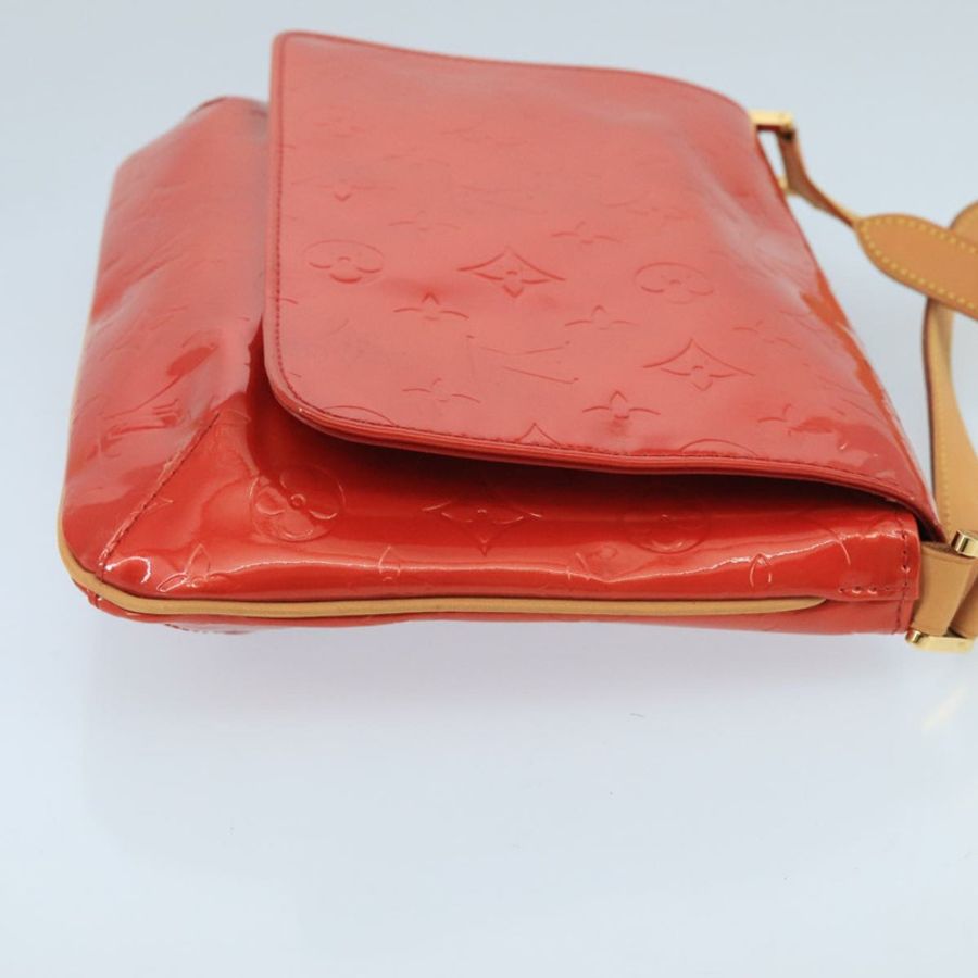 【日本直送】路易威登 Monogram Vernis Thompson Street 單肩包 紅色 M91094 正品 98973-2