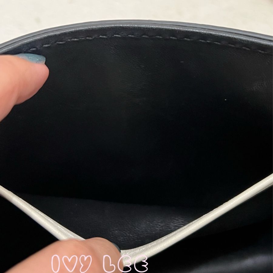Valentino Rockstud Glam Lock 黑色 米白色皮革 鉚釘 鍊條包 斜背包 肩背包 二手精品-11