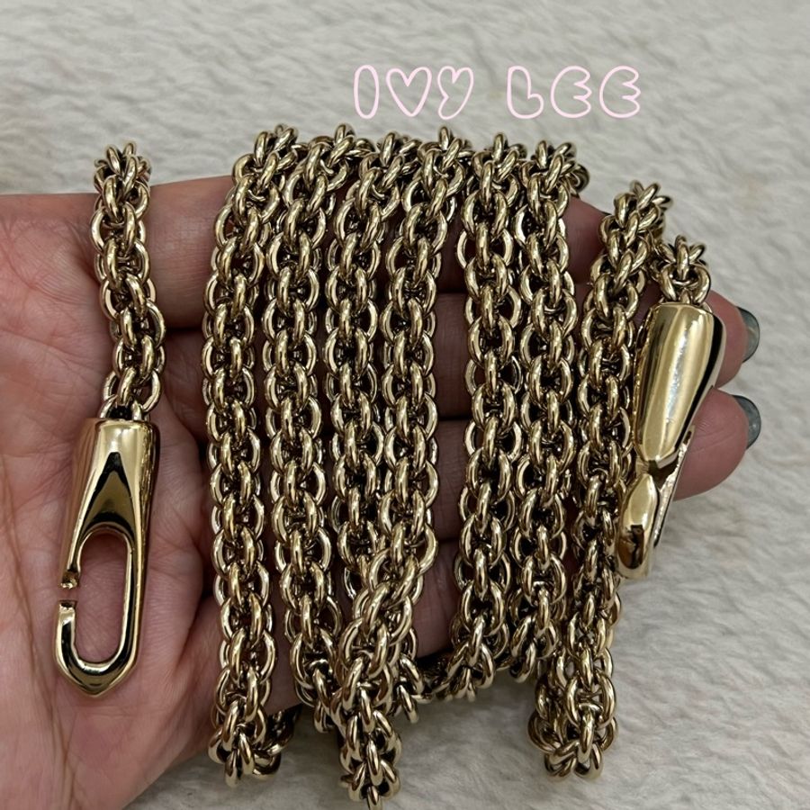 Valentino Rockstud Glam Lock 黑色 米白色皮革 鉚釘 鍊條包 斜背包 肩背包 二手精品-12