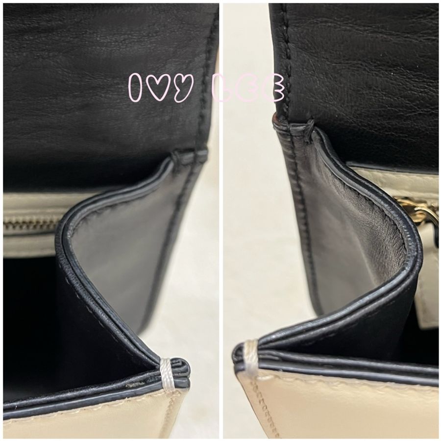 Valentino Rockstud Glam Lock 黑色 米白色皮革 鉚釘 鍊條包 斜背包 肩背包 二手精品-22