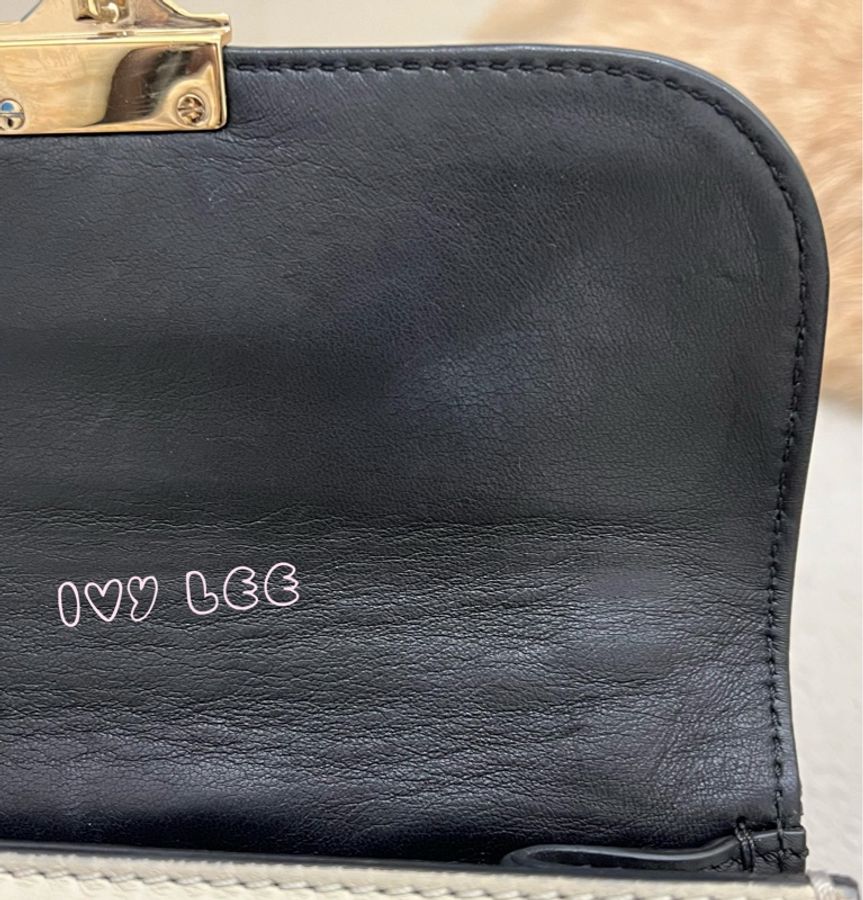Valentino Rockstud Glam Lock 黑色 米白色皮革 鉚釘 鍊條包 斜背包 肩背包 二手精品-27