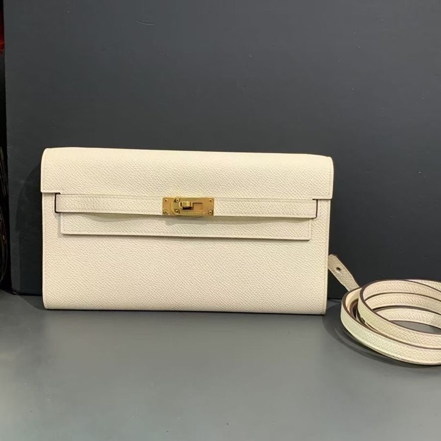 Hermes 愛馬仕 Kelly to go 奶昔白內拼小雞黃 Y 刻-0