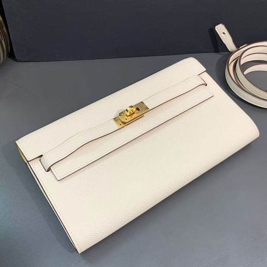 Hermes 愛馬仕 Kelly to go 奶昔白內拼小雞黃 Y 刻-1