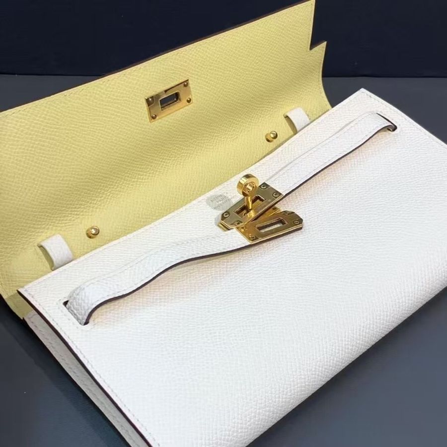 Hermes 愛馬仕 Kelly to go 奶昔白內拼小雞黃 Y 刻-6