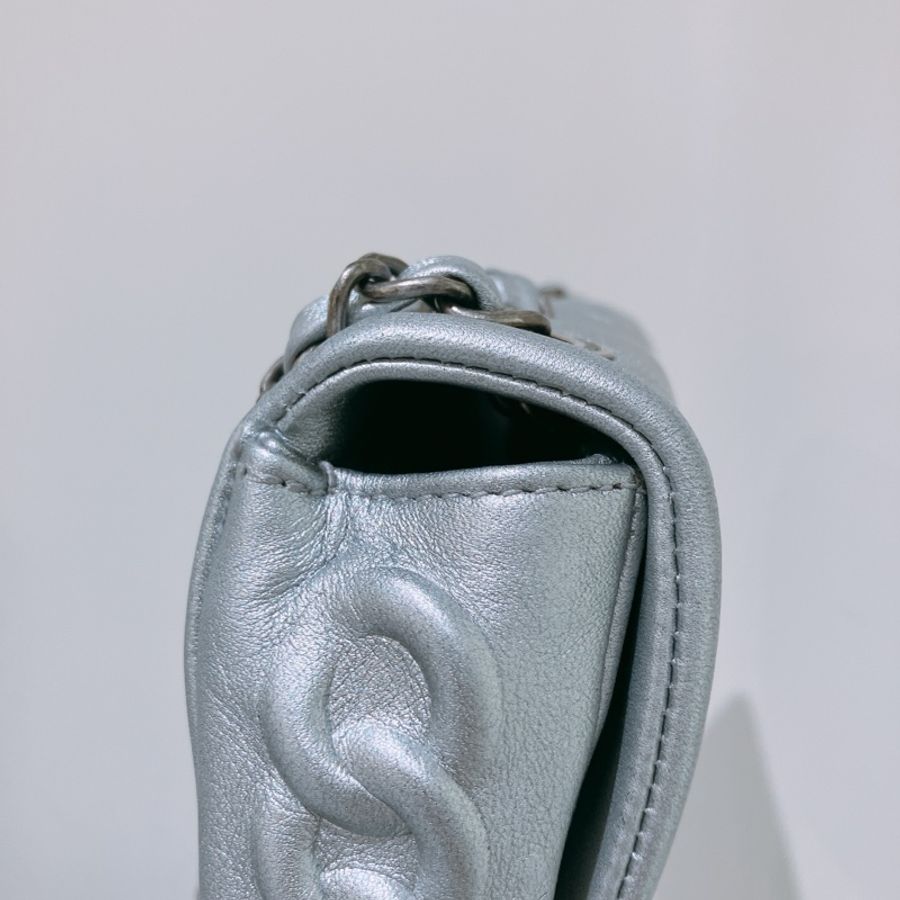 CHANEL 香奈兒金屬面小牛皮翻蓋包包METALLIC SYMBOLS FLAP BAG 22CM-9