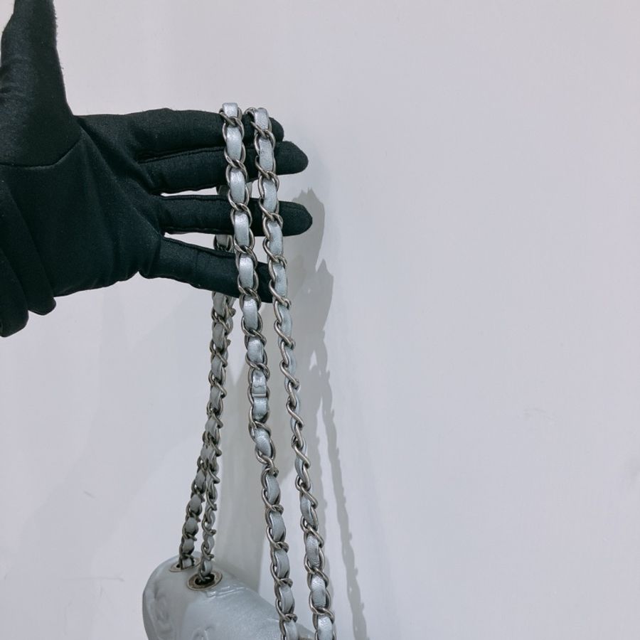 CHANEL 香奈兒金屬面小牛皮翻蓋包包METALLIC SYMBOLS FLAP BAG 22CM-19