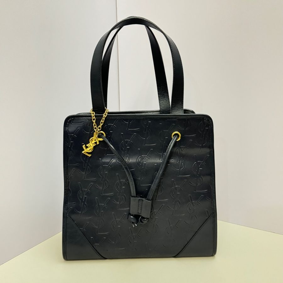 (極稀有 超好看!) YSL 聖羅蘭 壓印老花 手提包-25
