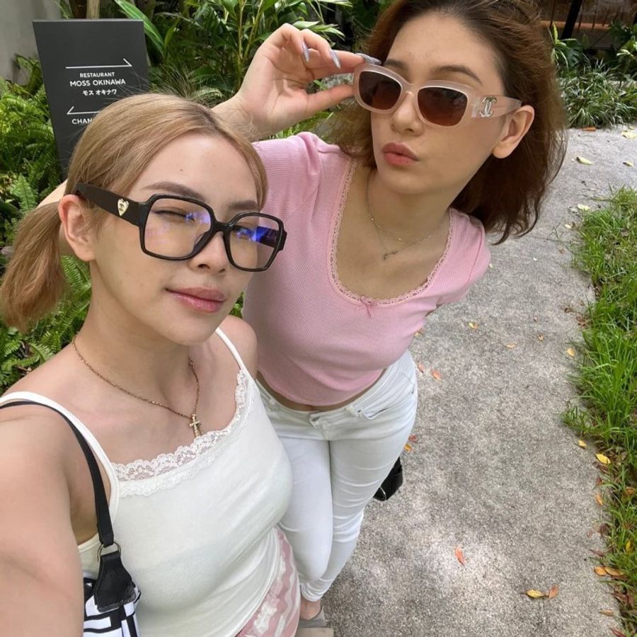 Chanel💗太陽眼鏡 CH5493 c173218 蜜桃色-1