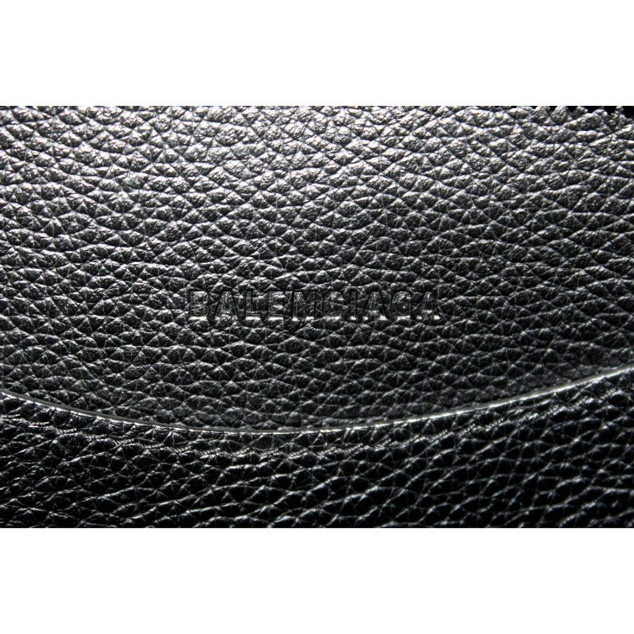 NEW Balenciaga Black Grained Calfskin Leather Small Neo Classic Handbag-26