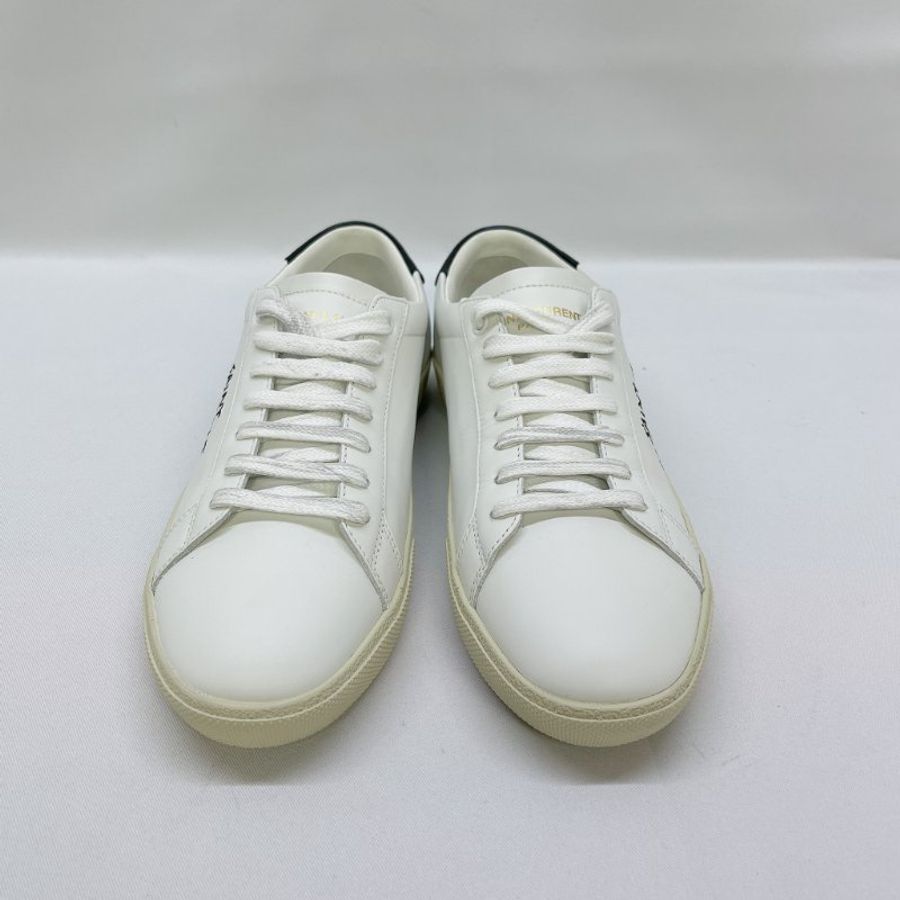 YSL 全新COURT CLASSIC皮革刺繡運動鞋-3