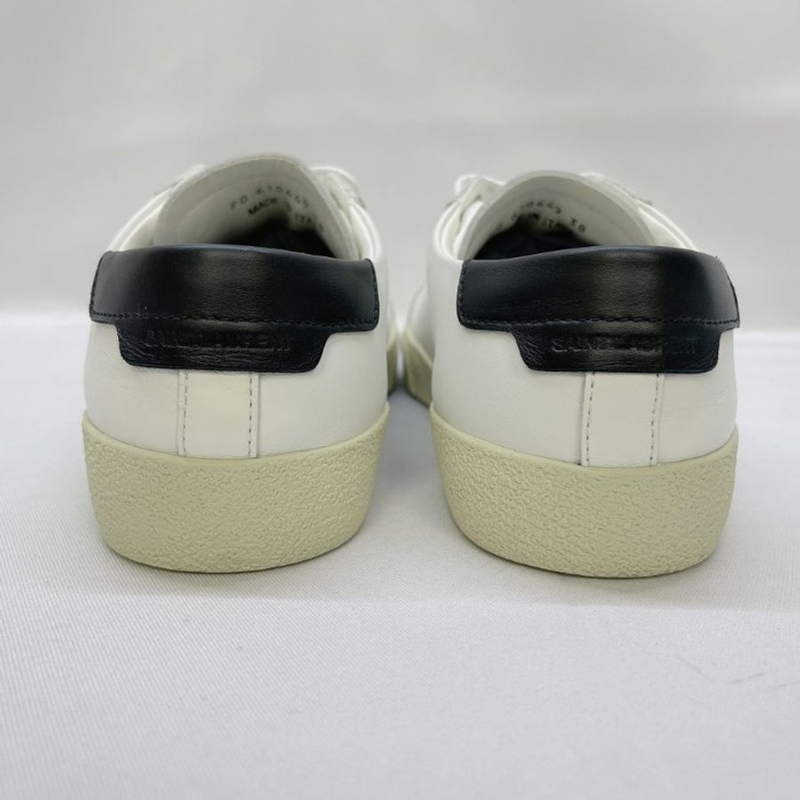 YSL 全新COURT CLASSIC皮革刺繡運動鞋-4