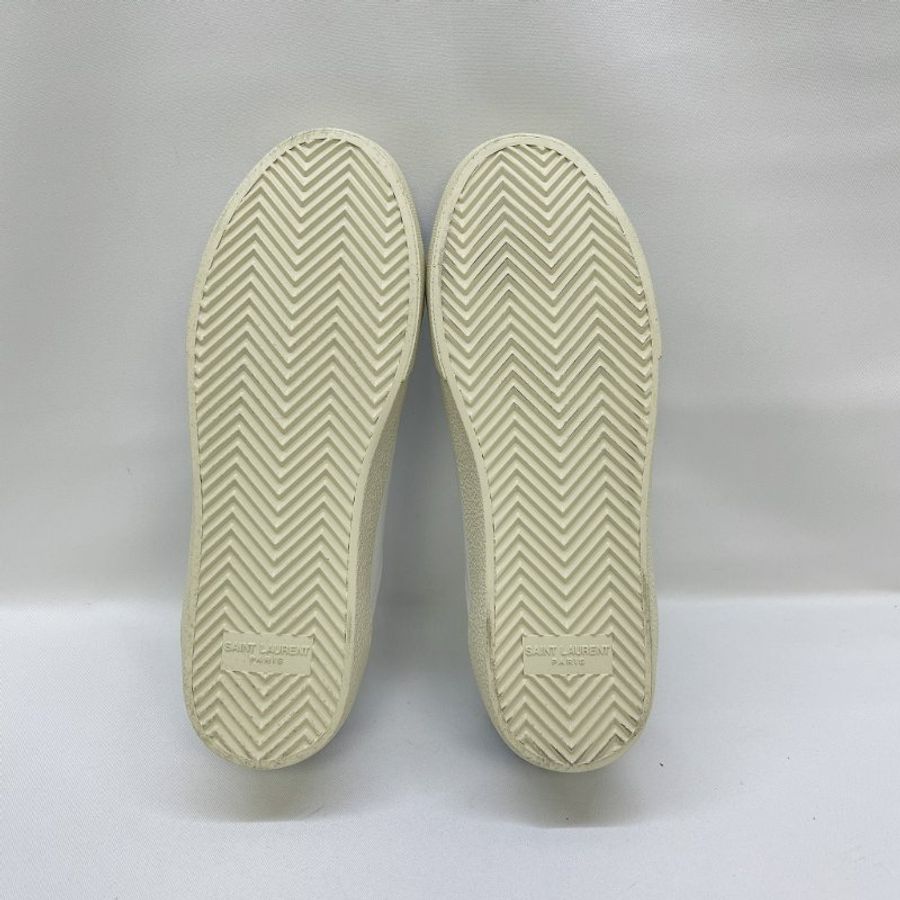 YSL 全新COURT CLASSIC皮革刺繡運動鞋-5