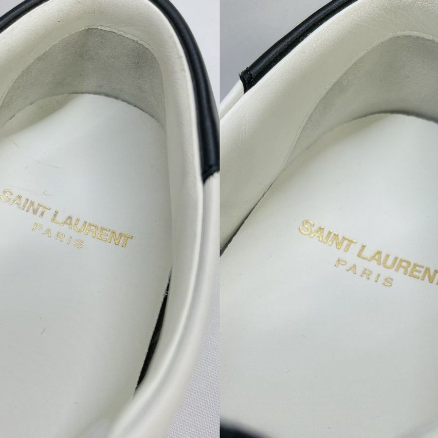 YSL 全新COURT CLASSIC皮革刺繡運動鞋-7