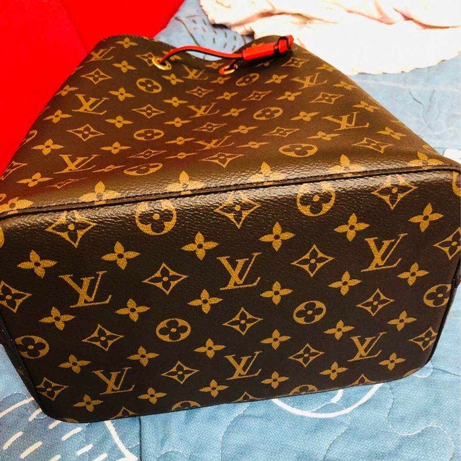 #LV #neo neo mm#水桶包#罌粟紅-2