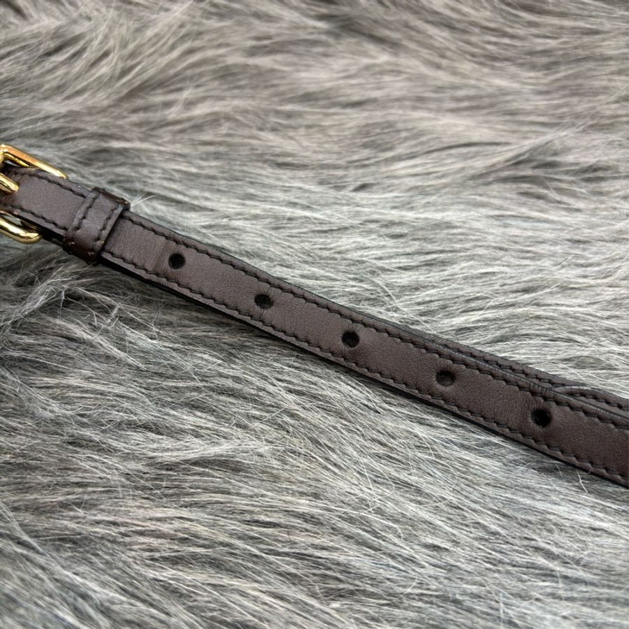 BURBERRY PVC 防水帆布騎士戰馬格紋 咖啡色牛皮 肩背包斜背包手提包波士頓包保齡球包-29