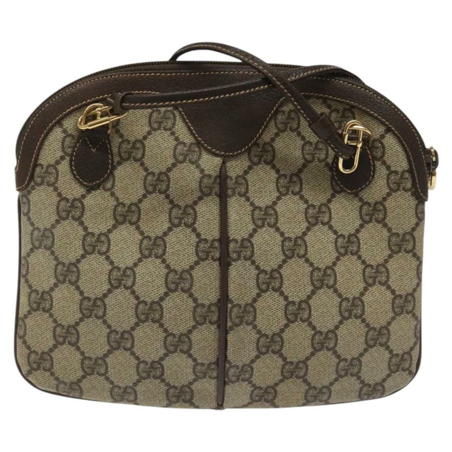 【日本直送】GUCCI GG Supreme Web Sherry Line 手提包 PVC 米色 金色 紅色 904 02 047 正品 114872-1
