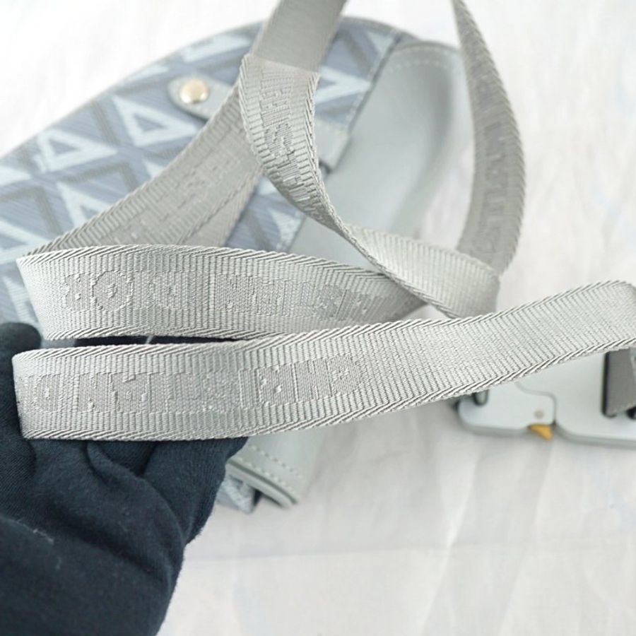 Dior Mini Saddle 灰色馬鞍腰包 斜背包-20