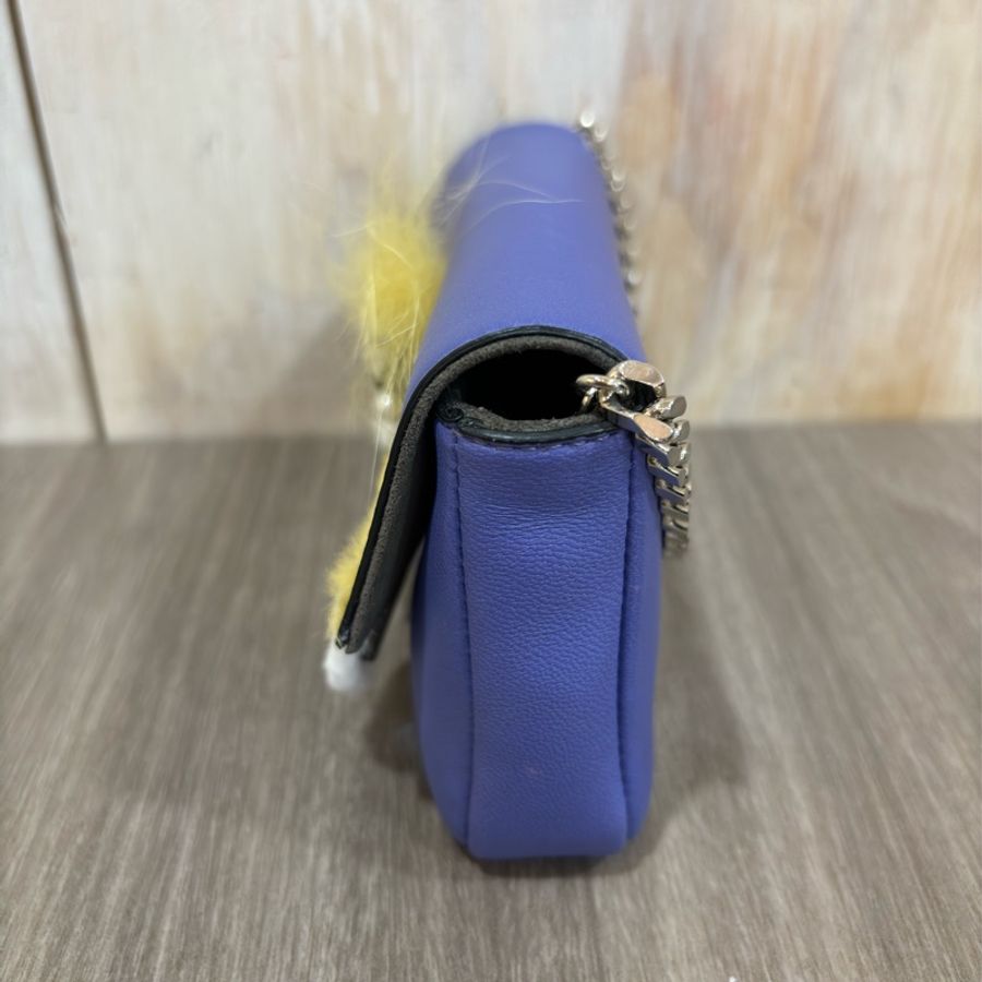 FENDI MICRO BAGUETTE 紫 毛怪 斜背包 手提包 肩背包 手拿包 相機包-3