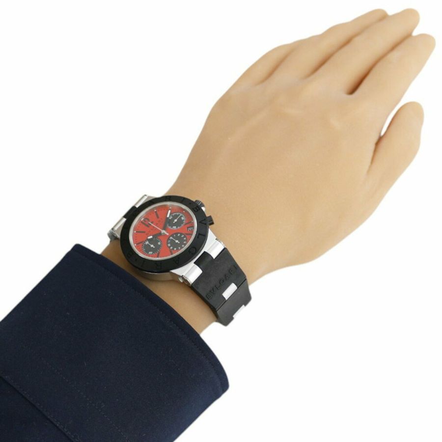 BVLGARI 鋁質腕錶 AC38TA 自動上鍊男士腕錶 已修-1