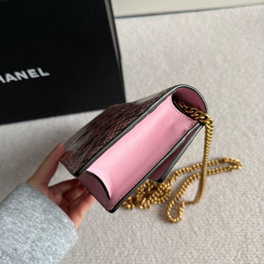 Gucci蛇皮小蜜蜂斜挎包-4