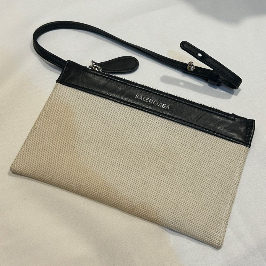 巴黎世家 balenciaga 帆布包 xs 黑白色-1