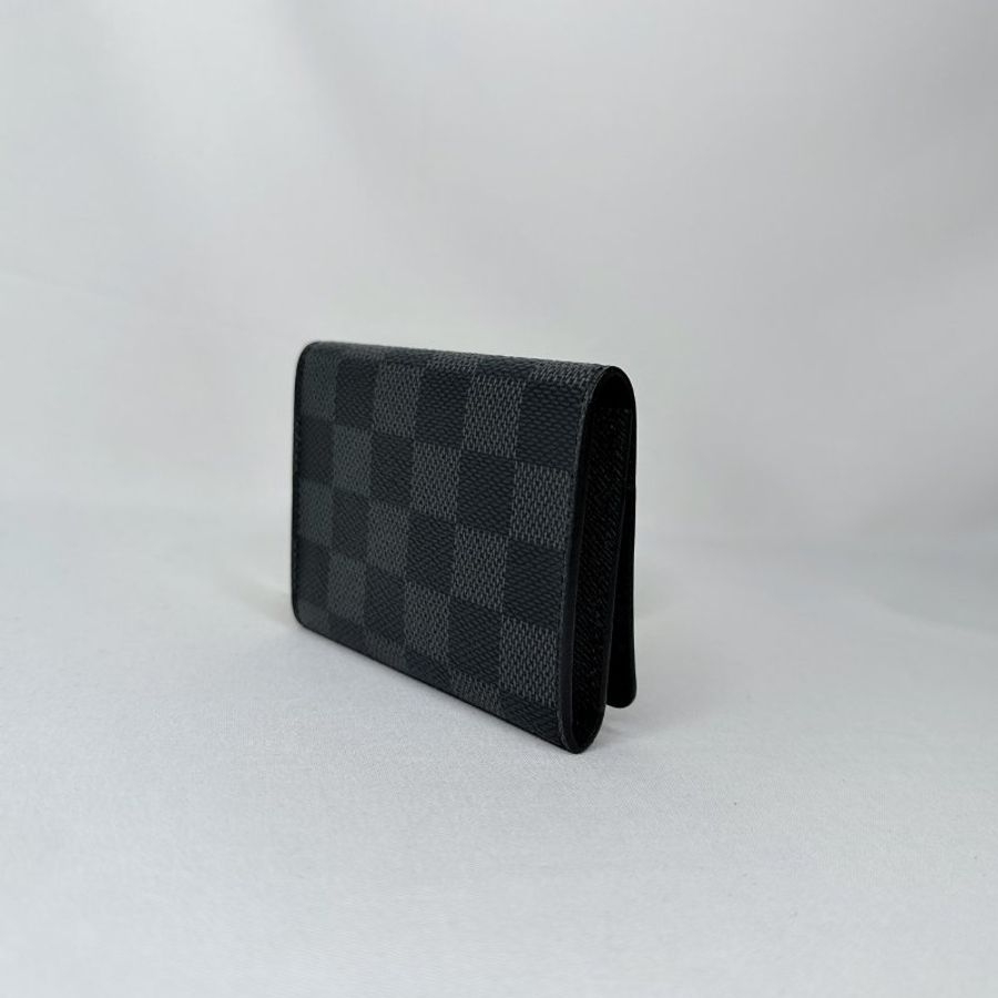LV Enveloppe黑棋盤卡片套-4