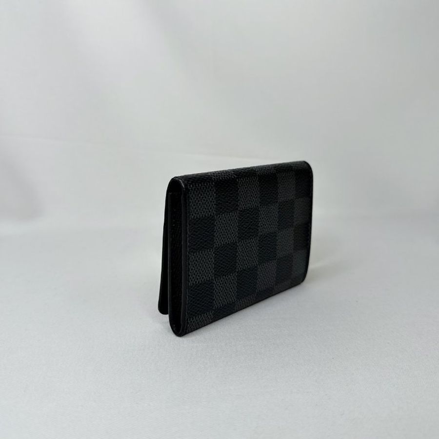 LV Enveloppe黑棋盤卡片套-5