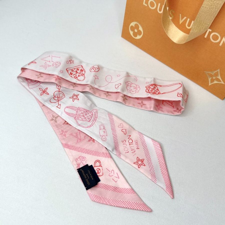 LV Wishlist真絲長絲巾-1